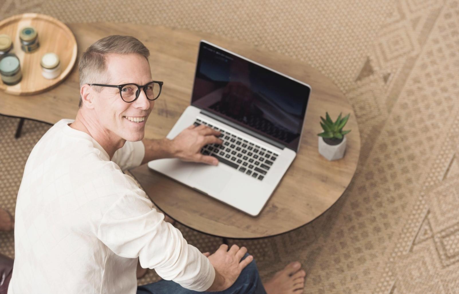 Modern workspace with financial analysis charts and planning documents
